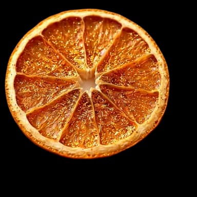 Glittered Orange